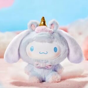 Miniso Sanrio Dreamy Unicorn Cinnamaroll Rainbow Plush Pendant